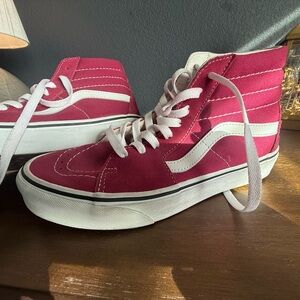 Vans Magenta High-Top Old School Sneakers